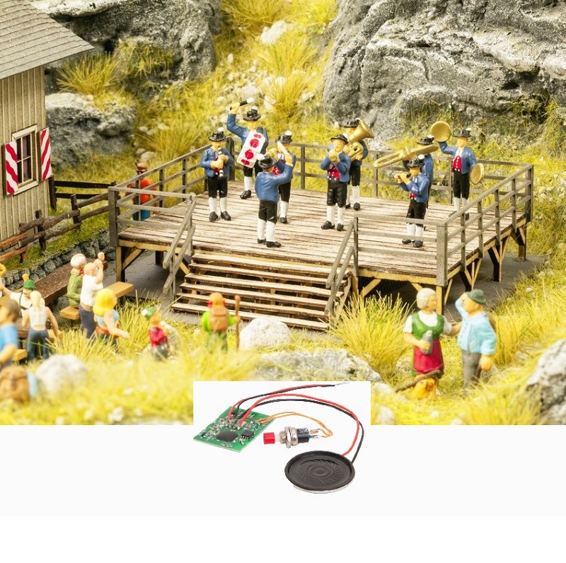 Noch 66826 Festbühne mit micro-sound Blaskapelle