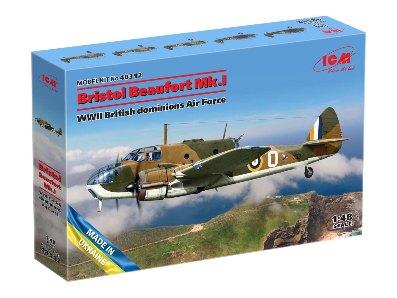 ICM 48312 Bristol Beaufort Mk.I 1:48 Modellbausatz Neu OVP