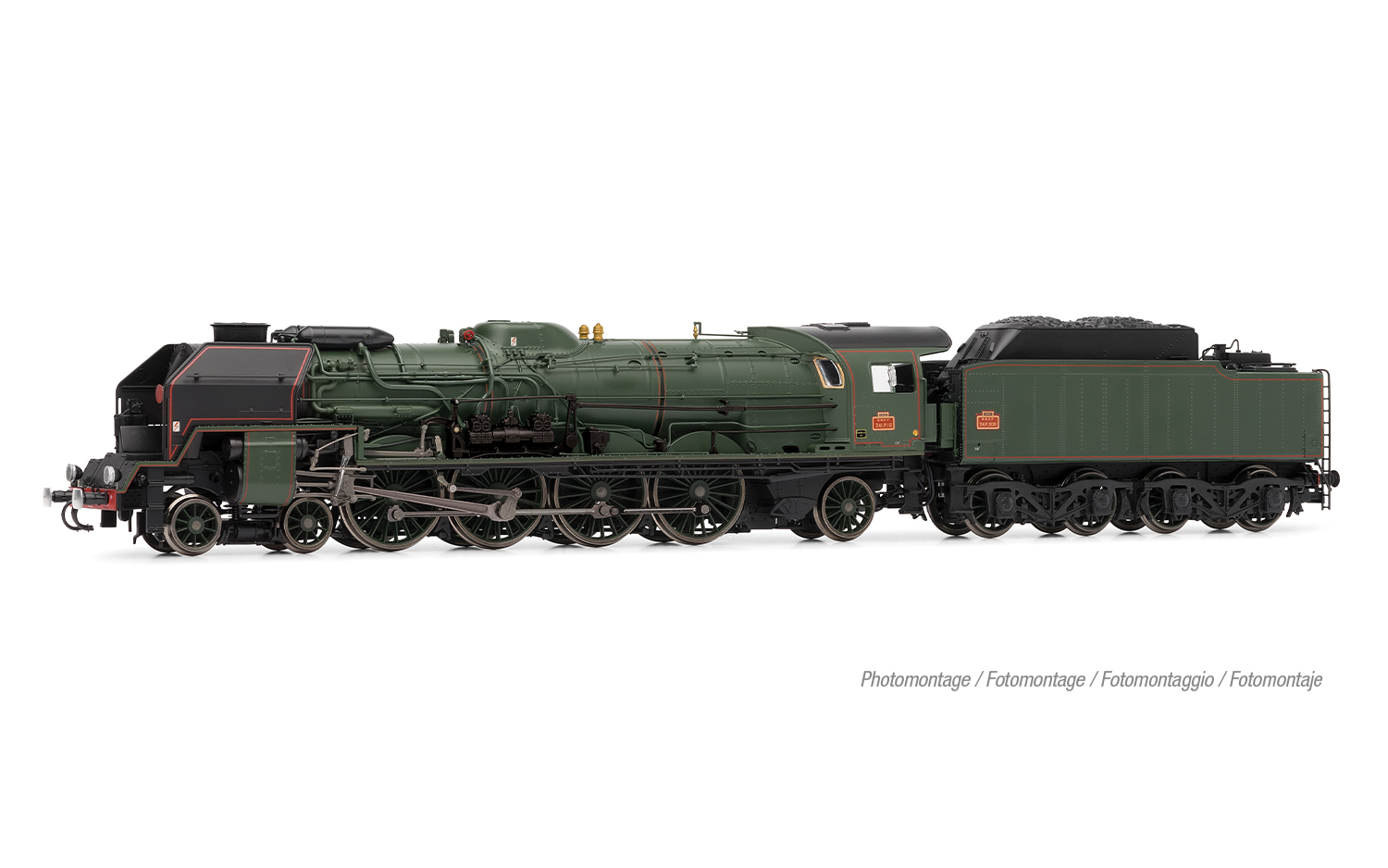 Jouef HJ2477S SNCF, Dampflokomotive 241 P 16 mit Tender 34 P 308 „Cité du