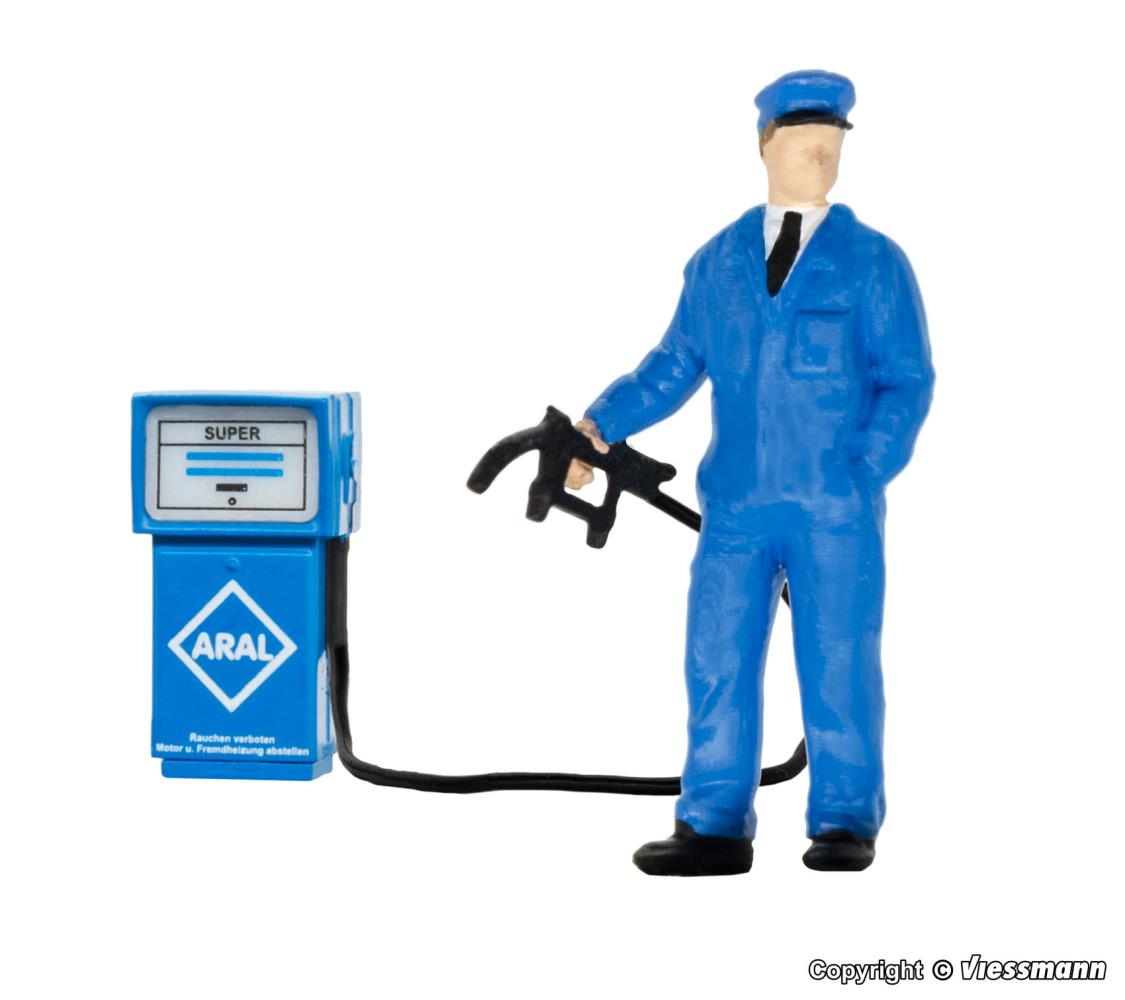 Viessmann 1558 Tankwart bewegt 1:87 Spur H0 Neu OVP eMotion