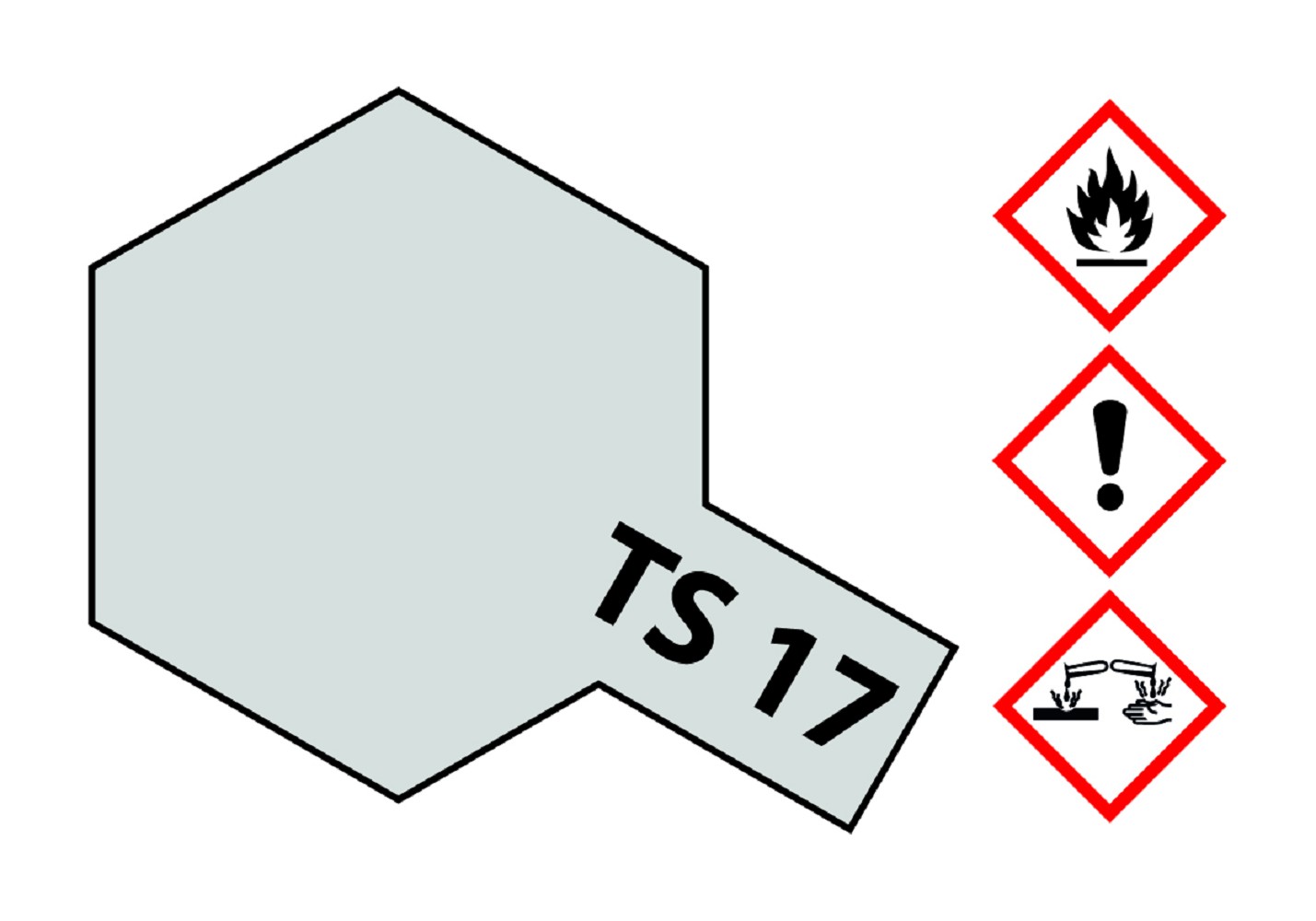 Tamiya 85017 TS-17 Aluminium Silber glänzend 100 ml