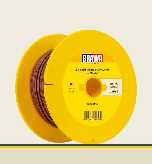 Brawa 32421 Flachbandlitze für digitalen Einsatz 0,25 mm² Neu OVP