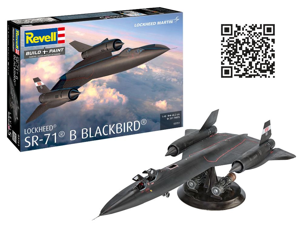 Revell 03751 Lockheed SR-71B Blackbird 1:48 Modellbausatz NEU OVP