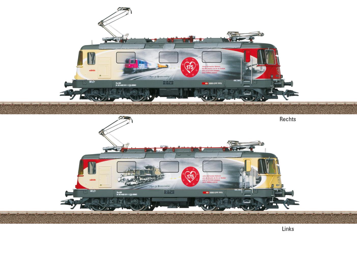 Trix 25875 Elektrolokomotive Re 420 1:87 Spur H0 DC Neu OVP