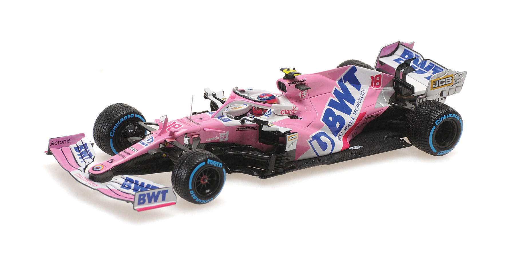 Minichamps 417201418 LANCE STROLL 1ST POLE TURKISH GP 2020 1:43 Neu