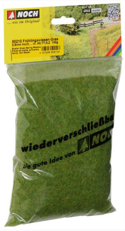 Noch 50210 Streugras “Frühlingswiese” - 2,5 mm, 100 g - Neu - OVP