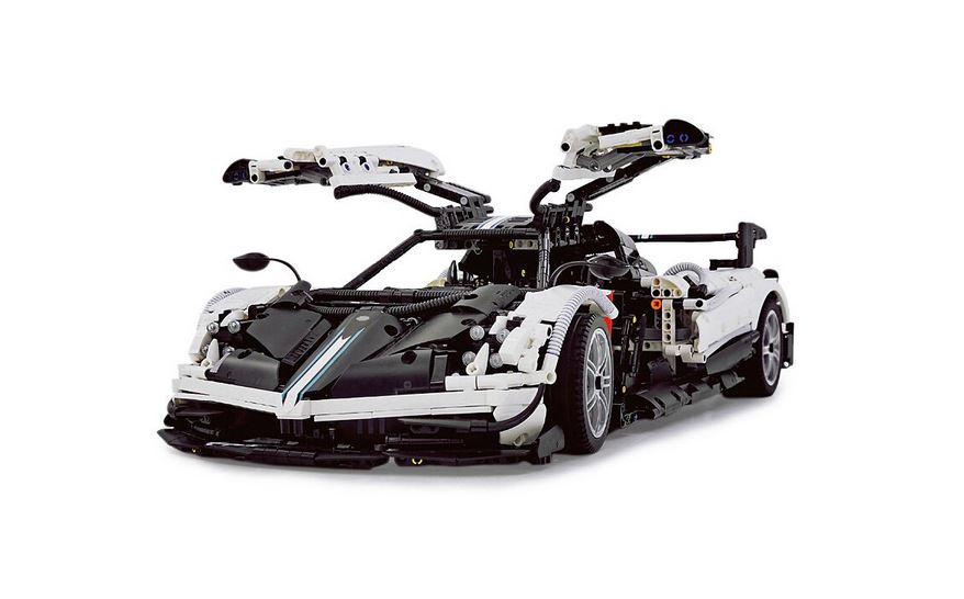Jamara 402825 Pagani Huayra BC weiss Bricks 1:8 Bausatz Neu OVP