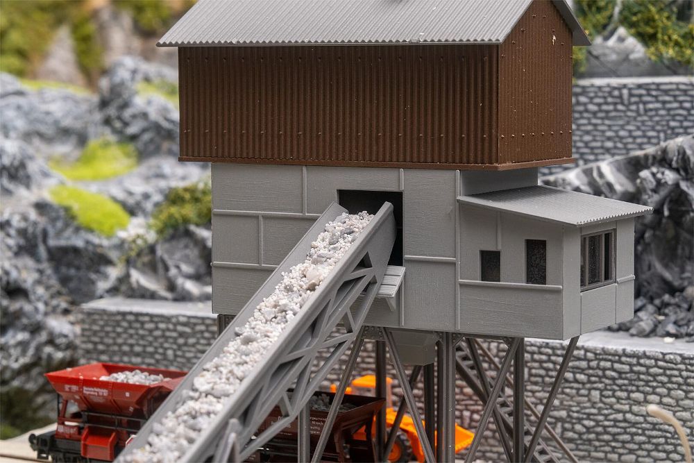 Faller 222228 Betonmischwerk mit Kies-Verladesilo 1:160 Spur N NEU