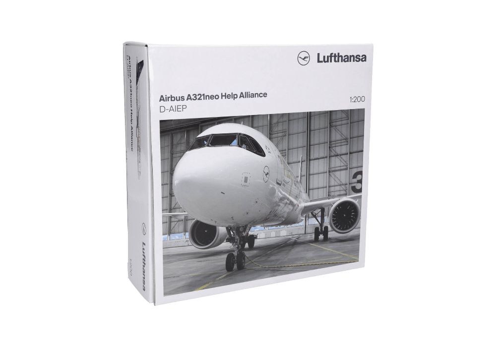 Herpa 573900 Lufthansa Airbus A321neo "Help Alliance" D-AIEP 1:200