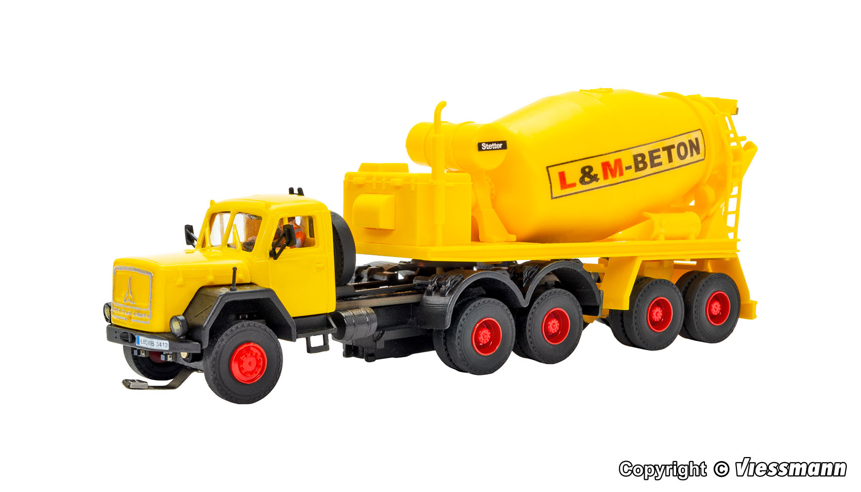 Viessmann 8013 MAGIRUS DEUTZ 3-achs Eckhauber Basis 1:87 Spur H0