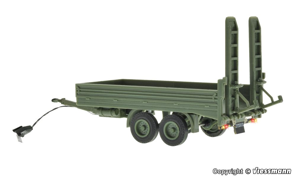 Viessmann 8220 Tandem Tieflader Militär Funktionsmodell 1:87 Spur H0