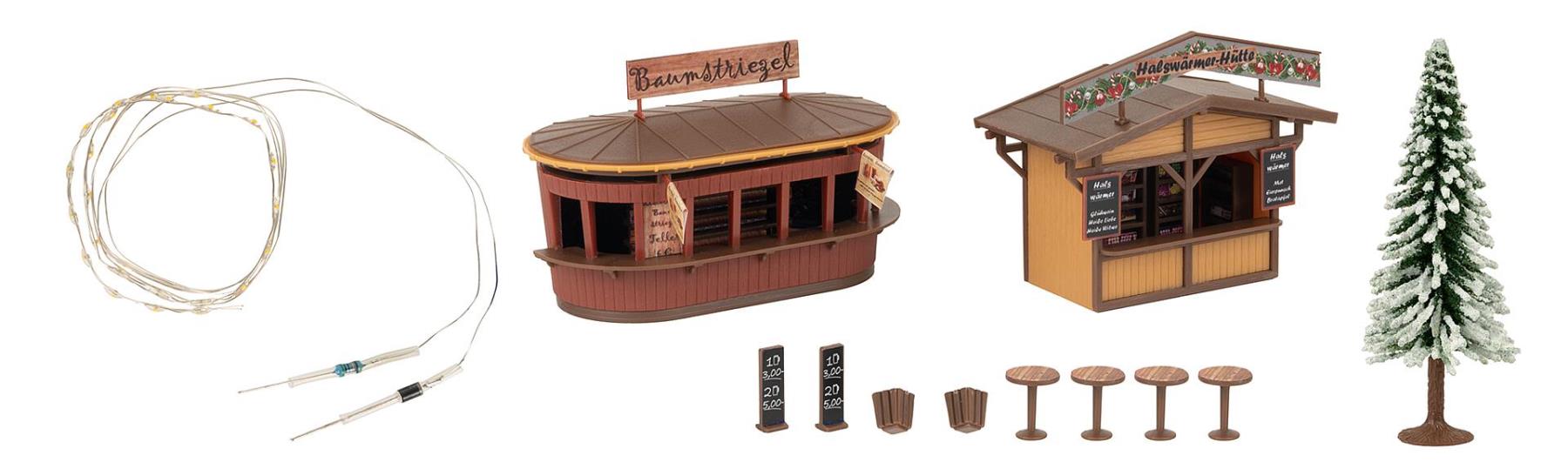 Faller 134006 2 Weihnachtsmarktbuden 1:87 Spur H0 Bausatz NEU