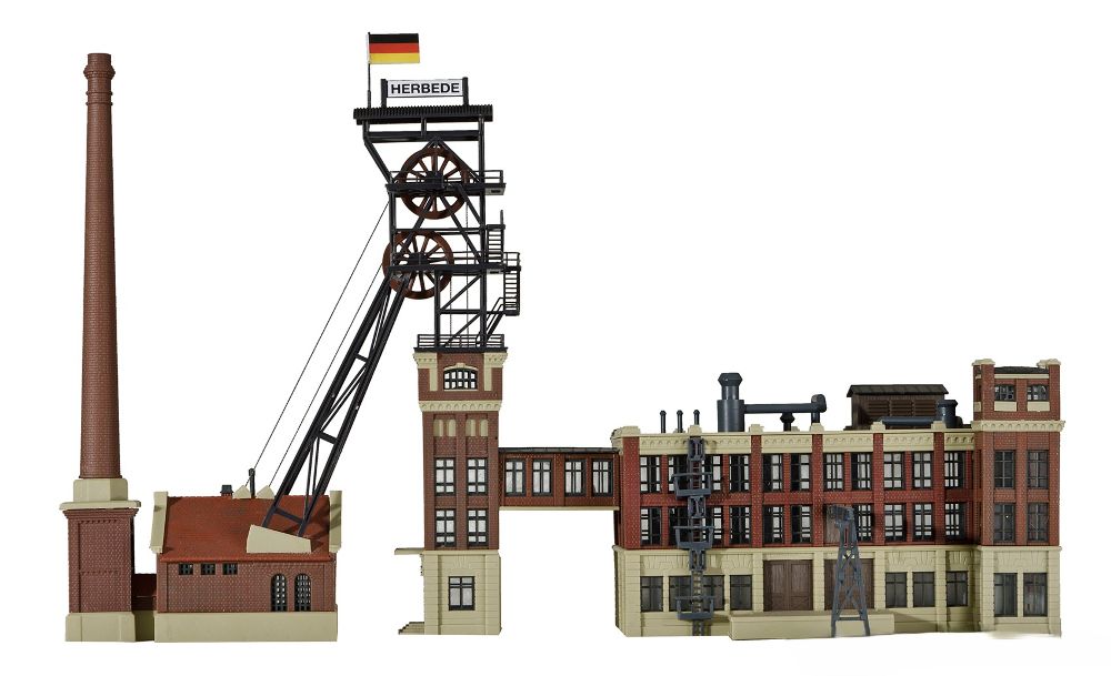 Kibri 37228 Förderturm m. Maschinenhaus + Kohlewäschegebäude 1:160 SpurN