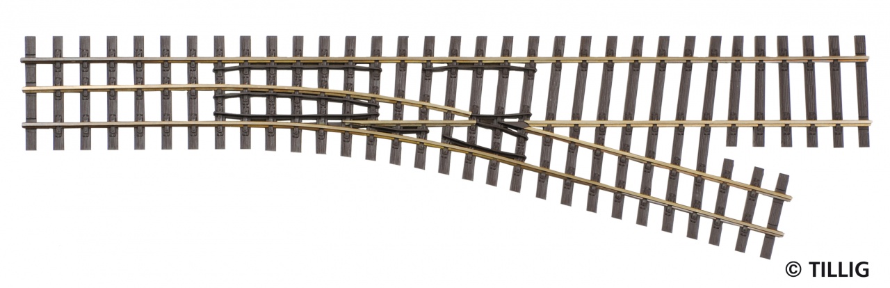 Tillig 85181 Abzweig 15° rechts 1:87 Spur H0(e) Neu OVP