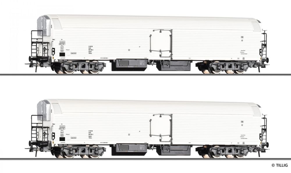 Tillig 70076 Güterwgnset DR zwei Maschinenkühlwgn Iaghqrs Spur H0