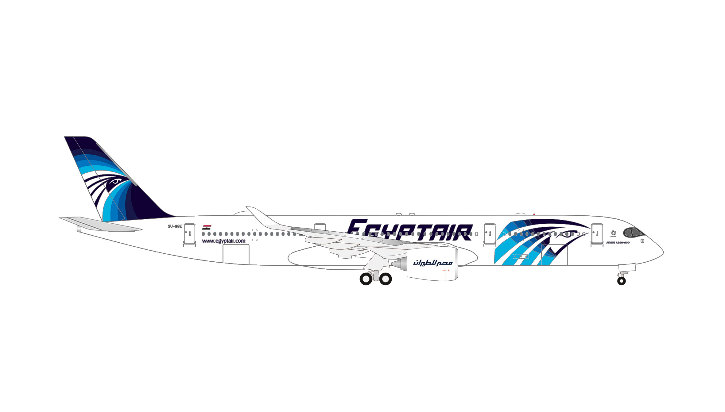 Herpa 539555 A350-900 Egyptair