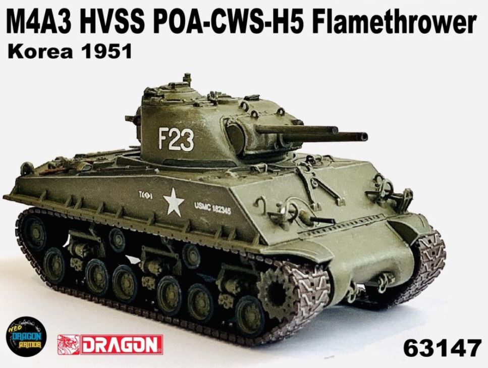 Dragon 63147 M4A3 HVSS POA-CWS-H5 Flamethrower Korea 1:72