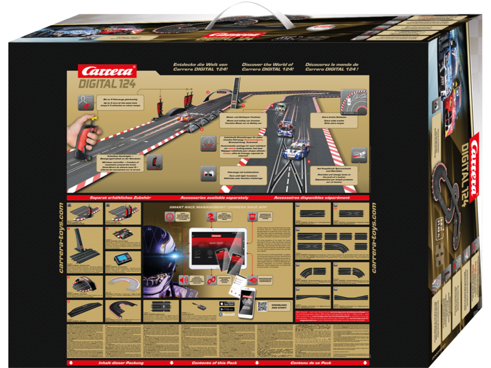 Carrera 20023633 Full Speed Digital 124 Autorennbahn Set NEU OVP