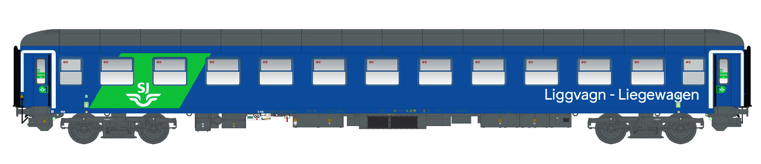 LS Models 58512 Liegewagen Bvcmz 248.5 SJ Ep.VI Spur TT