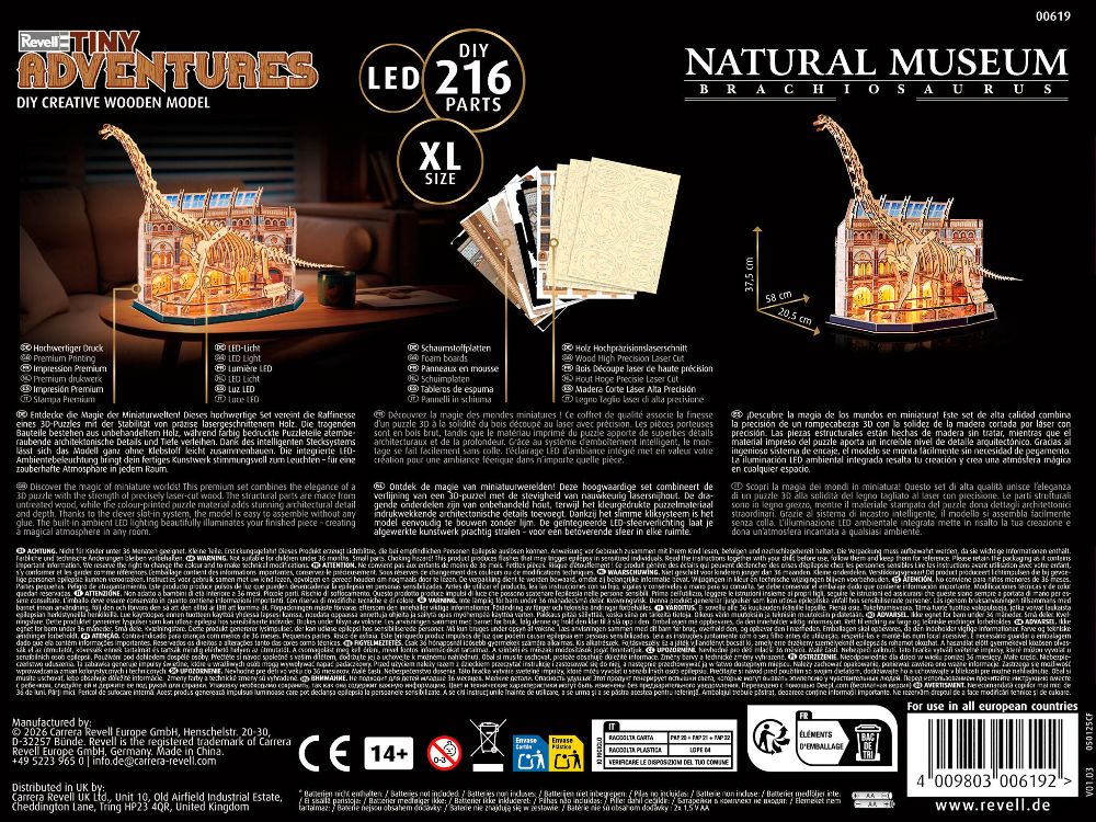 Revell 00619 Tiny Adventures - Natural Museum "Brachiosaurus"