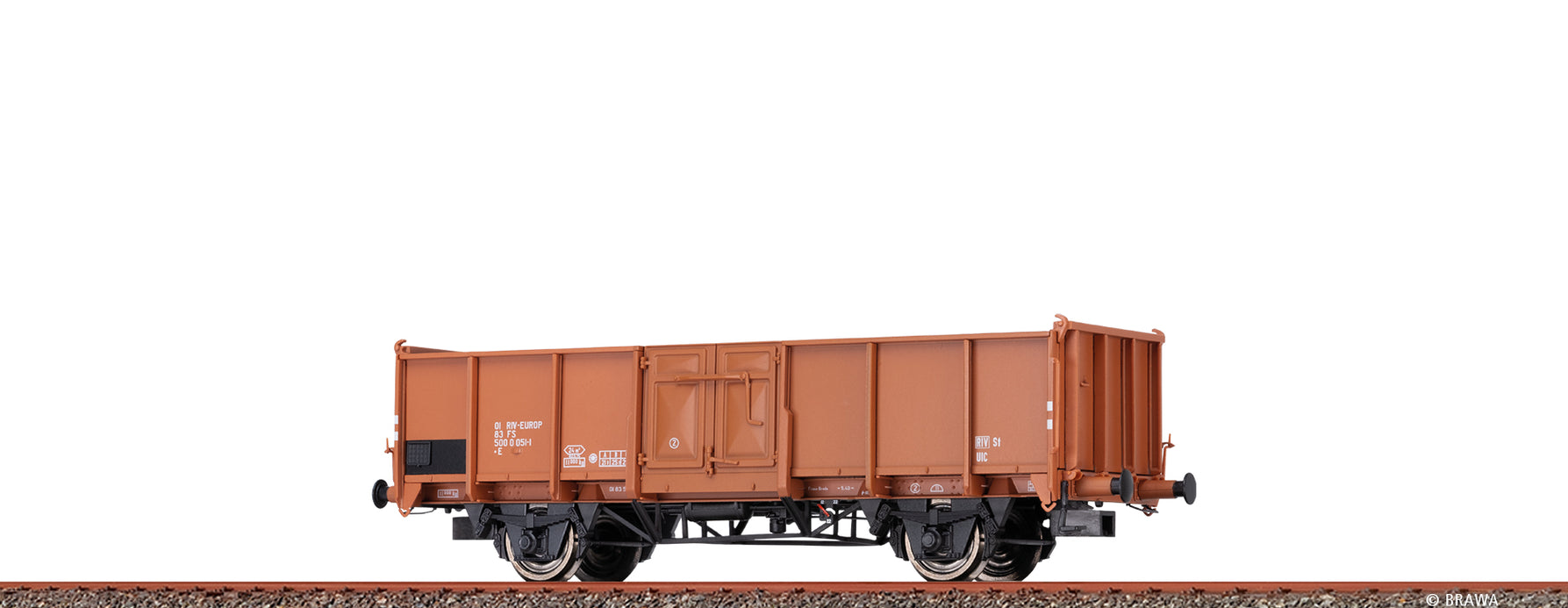 Brawa 50070 Offener Güterwagen E FS 1:87 Spur H0 DC NEU OVP