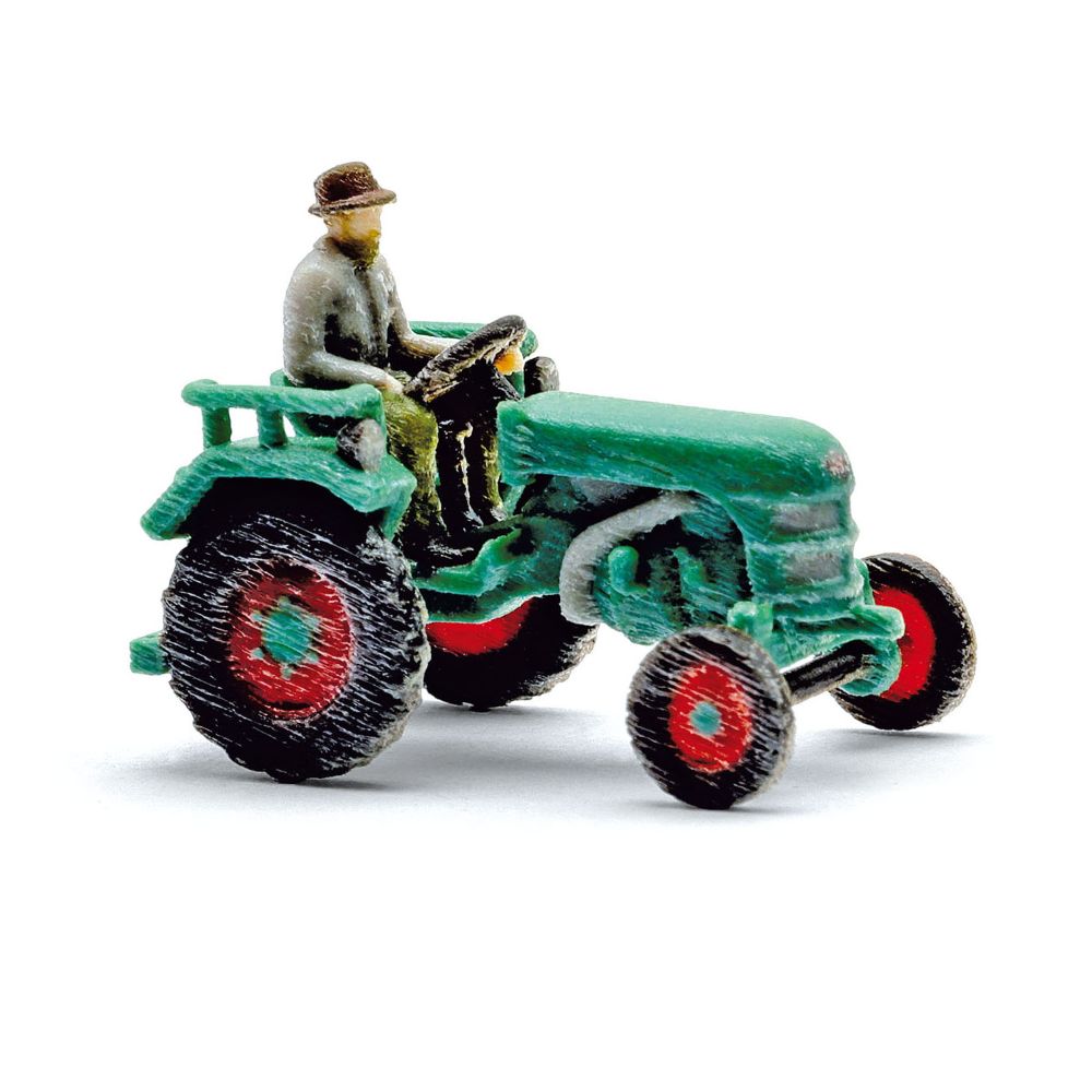 Busch 87500 Traktor Kramer mit Bauer 1:120 Spur TT Standmodell