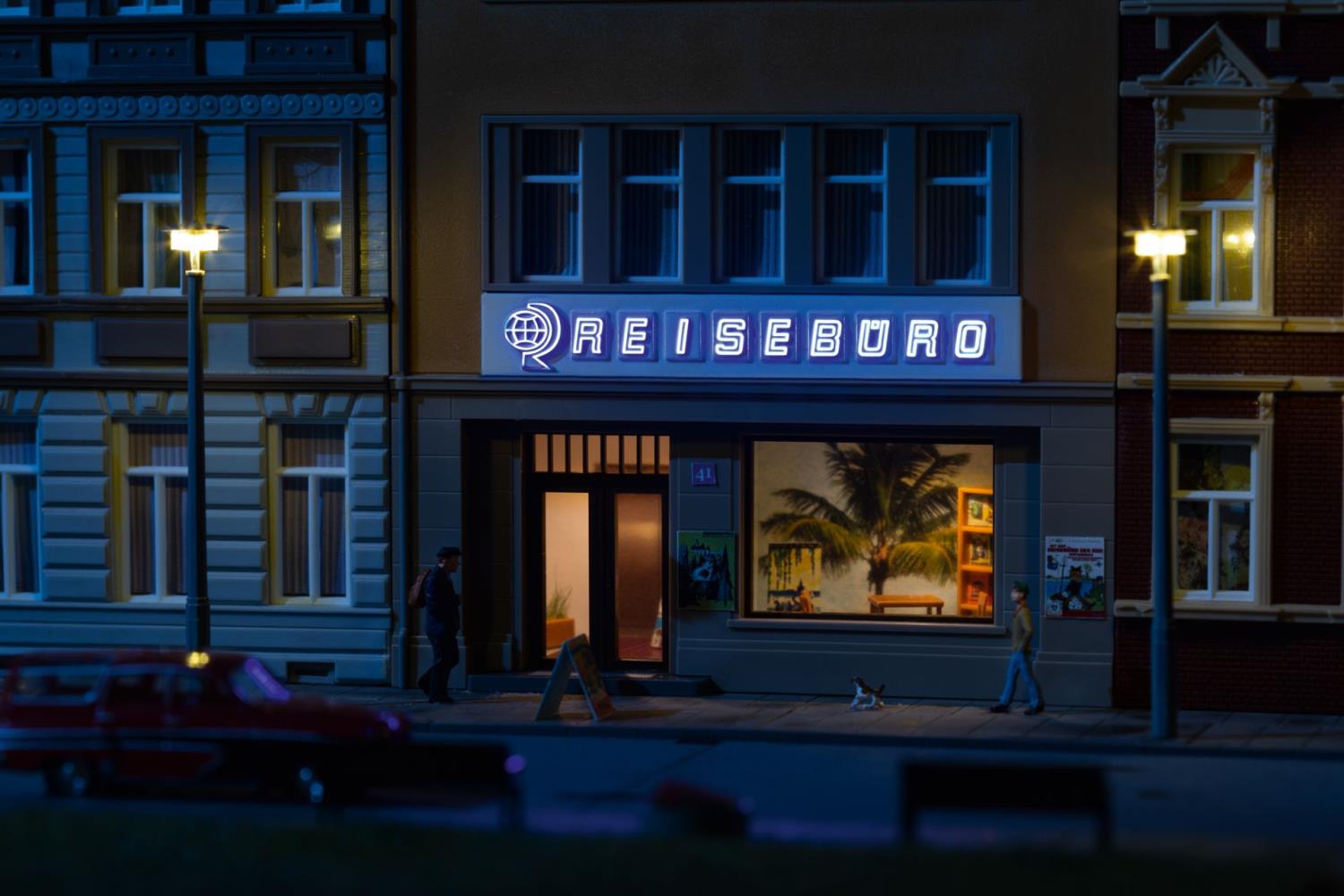 Auhagen 58102 LED-Beleuchtung Reisebüro 1:87 Spur H0 Neu OVP