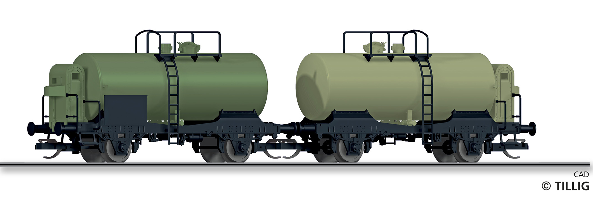 Tillig 01140 Güterwagenset der ČSD, bestehend aus zwei Kesselwagen R