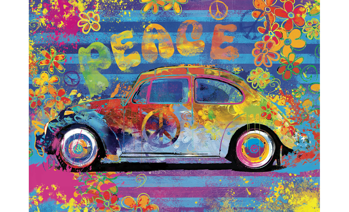 EUROGRAPHICS 8551-6026 VW Beetle Splash Dose 550 Teile Puzzle Neu OVP