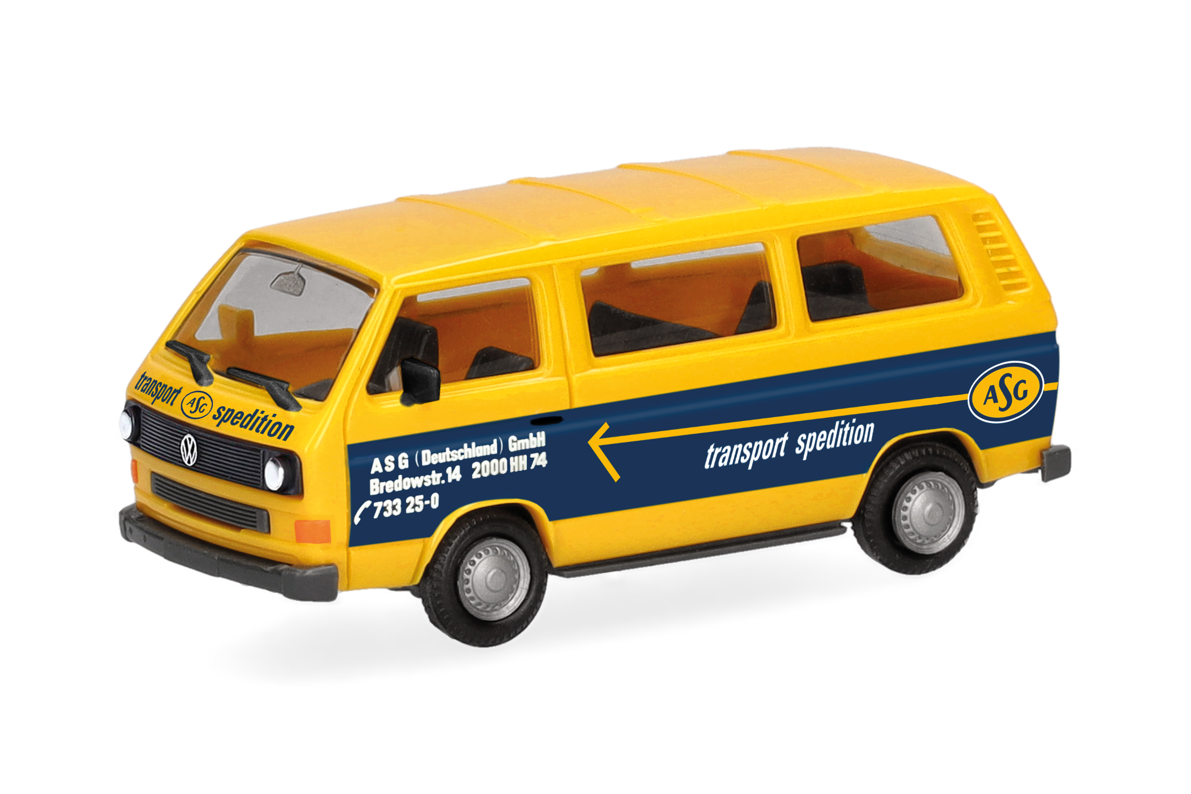 Herpa 099219 VW T3 Bus ASG Hamburg