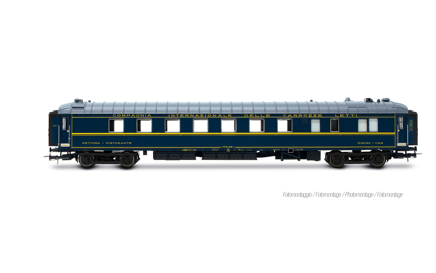Rivarossi HR4410 FS, 3-tlg. Set Exp 234/235 „Remus“ Roma – Wien, WR „Pistoies