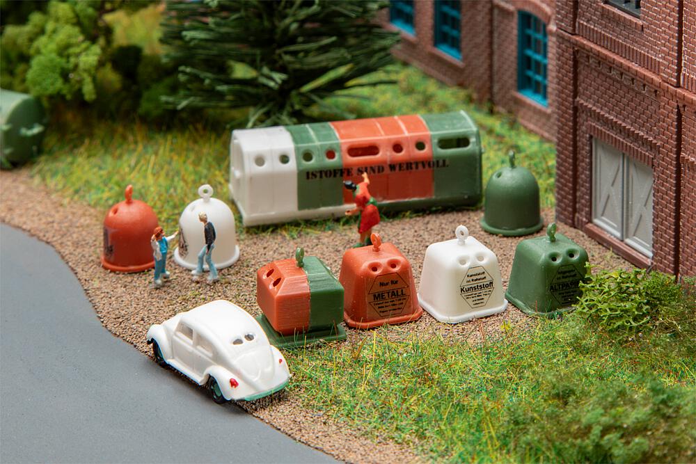 Faller 272567 Wertstoffcontainer-Set 1:160 Spur N Bausatz Neu OVP