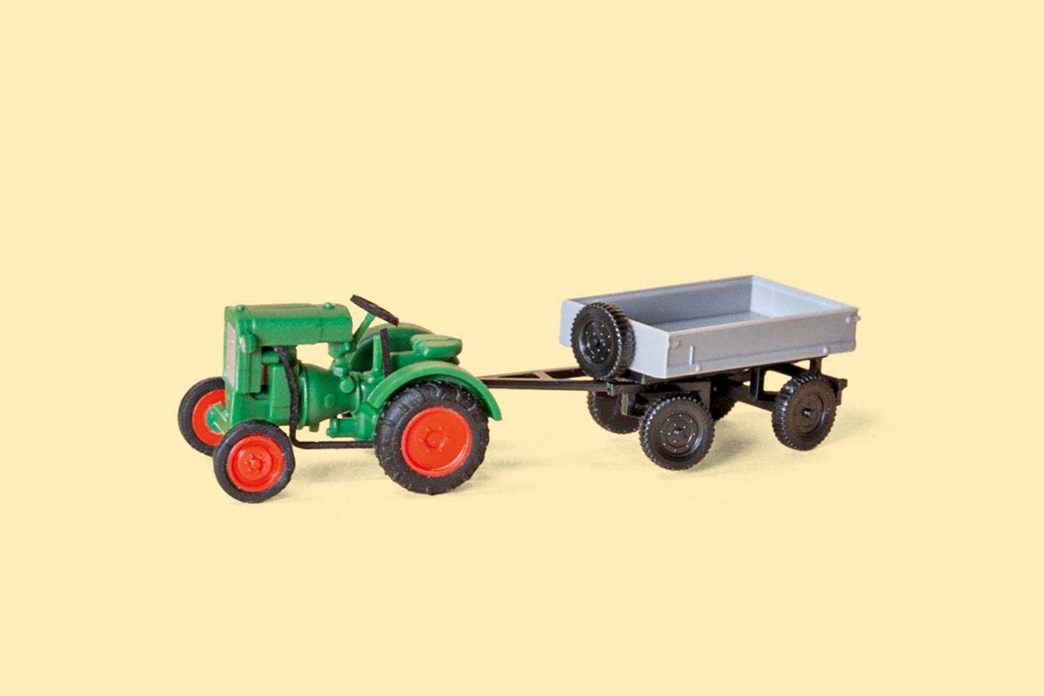 Auhagen 44659 Deutz-Schlepper F1M414 mit Anhänger 1:160 Spur N