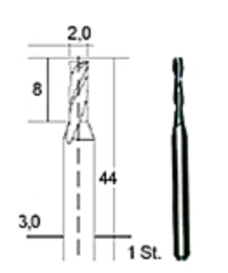 Proxxon 28759 Hartmetall- Multifräser, 2 mm