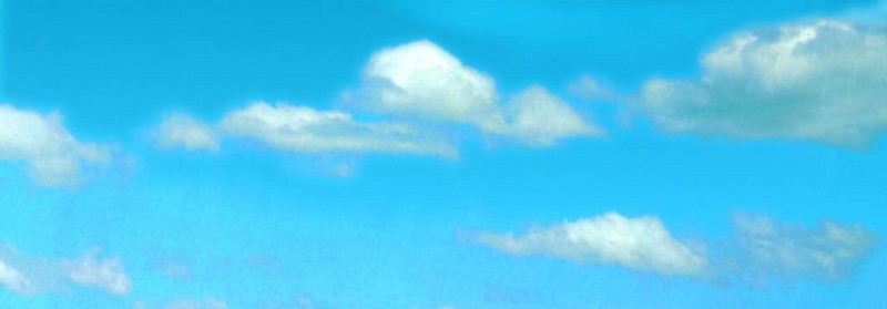 Vollmer 46105 Hintergrundkulisse Wolken, vierteilig,266 x 80 cm