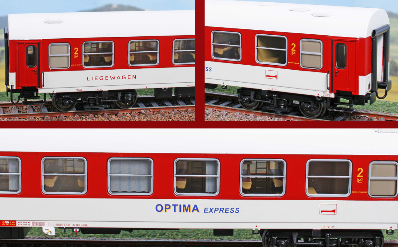 ACME 52454 Liegewagen Bcm Optima Express 1:87 Spur H0 DC NEU