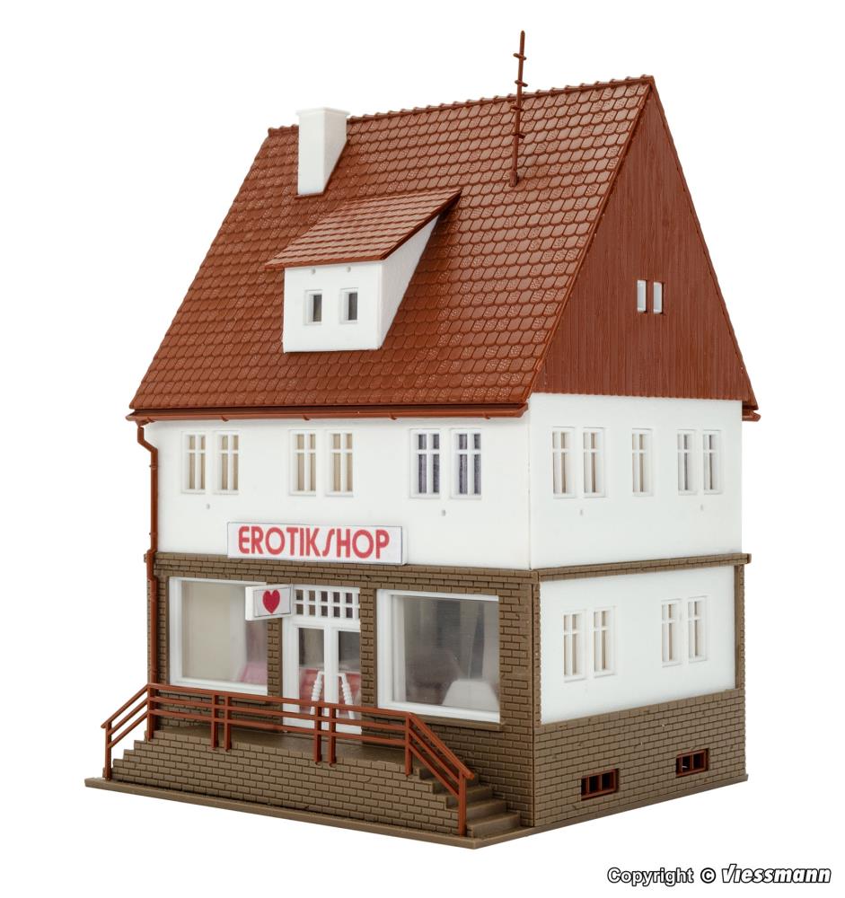 Vollmer 43870 Erotikshop m. Inneneinrichtung LED-Beleuchtung Spur H0