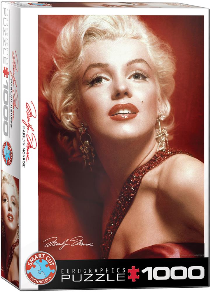 EUROGRAPHICS 6000-0812 Marilyn Monroe Portrait in Rot 1000 Teile Puzzle