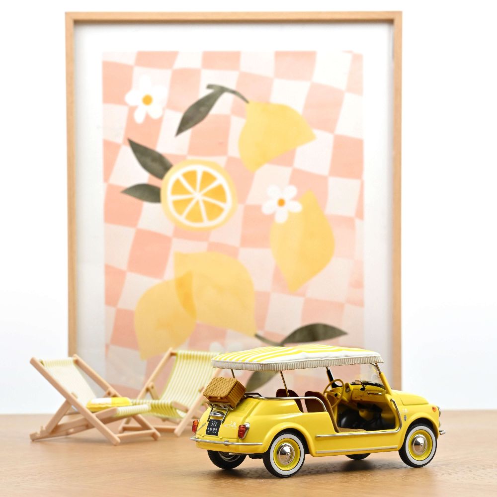 Norev 187790 Fiat 500 Jolly 1965 Gelb 1:18 Standmodell NEU OVP