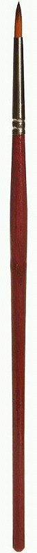 Faller 172107 Rundpinsel mit brauner Spitze, synthetisch, Größe 3