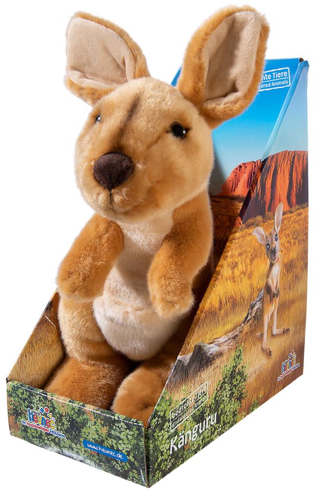 Heunec 289178 Bedrohte Tiere Känguru 28 cm Plüsch/Stoff/Kuscheltier