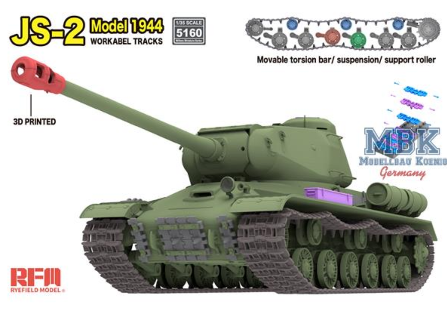Rye Field Model 5160 JS-2 Model 1944 1:35 Modellbausatz NEU OVP