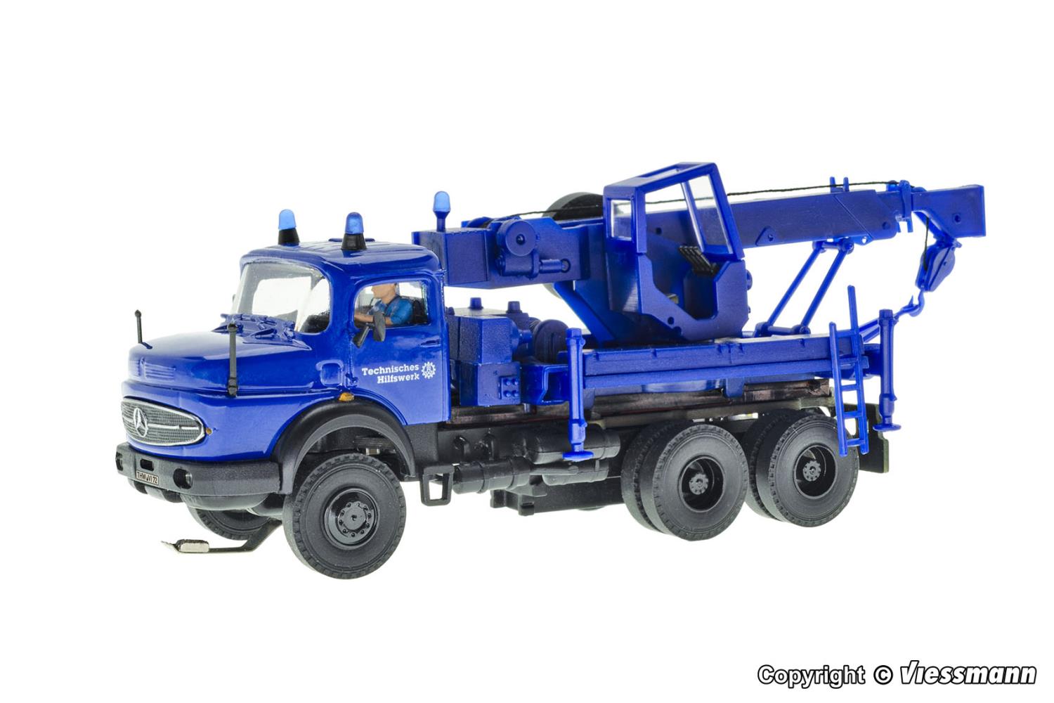 Viessmann 8072 THW MB Rundhauber 3-achs Bergekran 1:87 Spur H0
