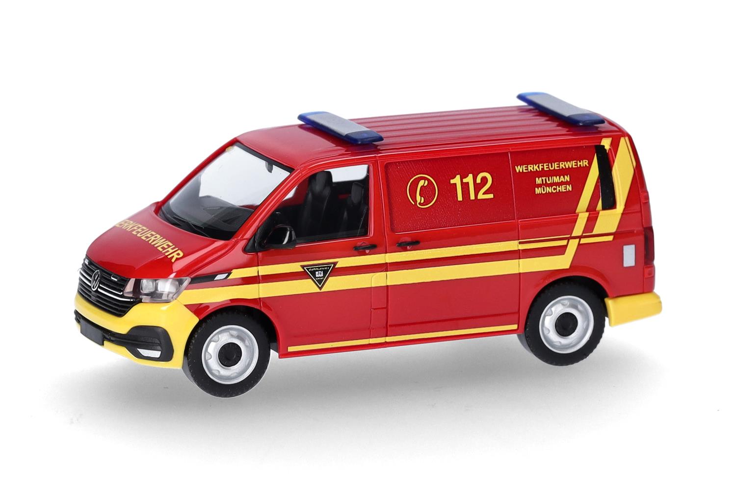Herpa 097932 VW T6.1 Halbbus Feuerwehr MTU/MAN München 1:87