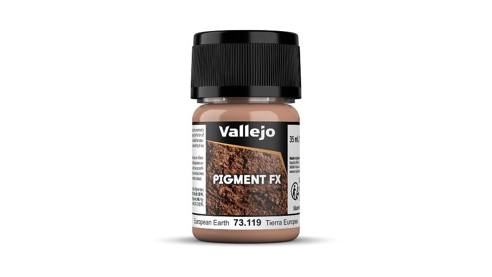 Vallejo 73119 Europäische Erde, 35 ml Pigment NEU