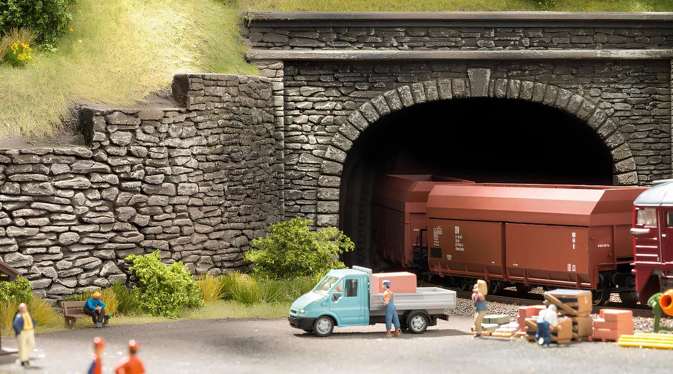 Noch 58061 Tunnel-Portal 1-gleisig 15 x 12,5 cm 1:87 Spur H0 Neu
