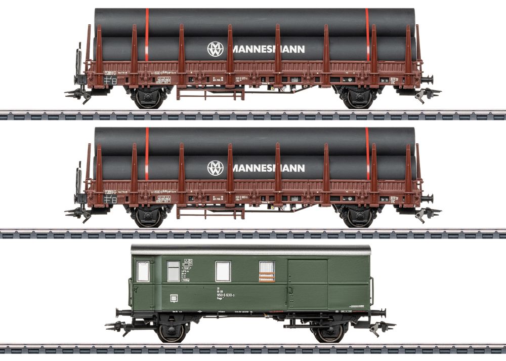 Rungenwagen-Set 2 DB Spur H0