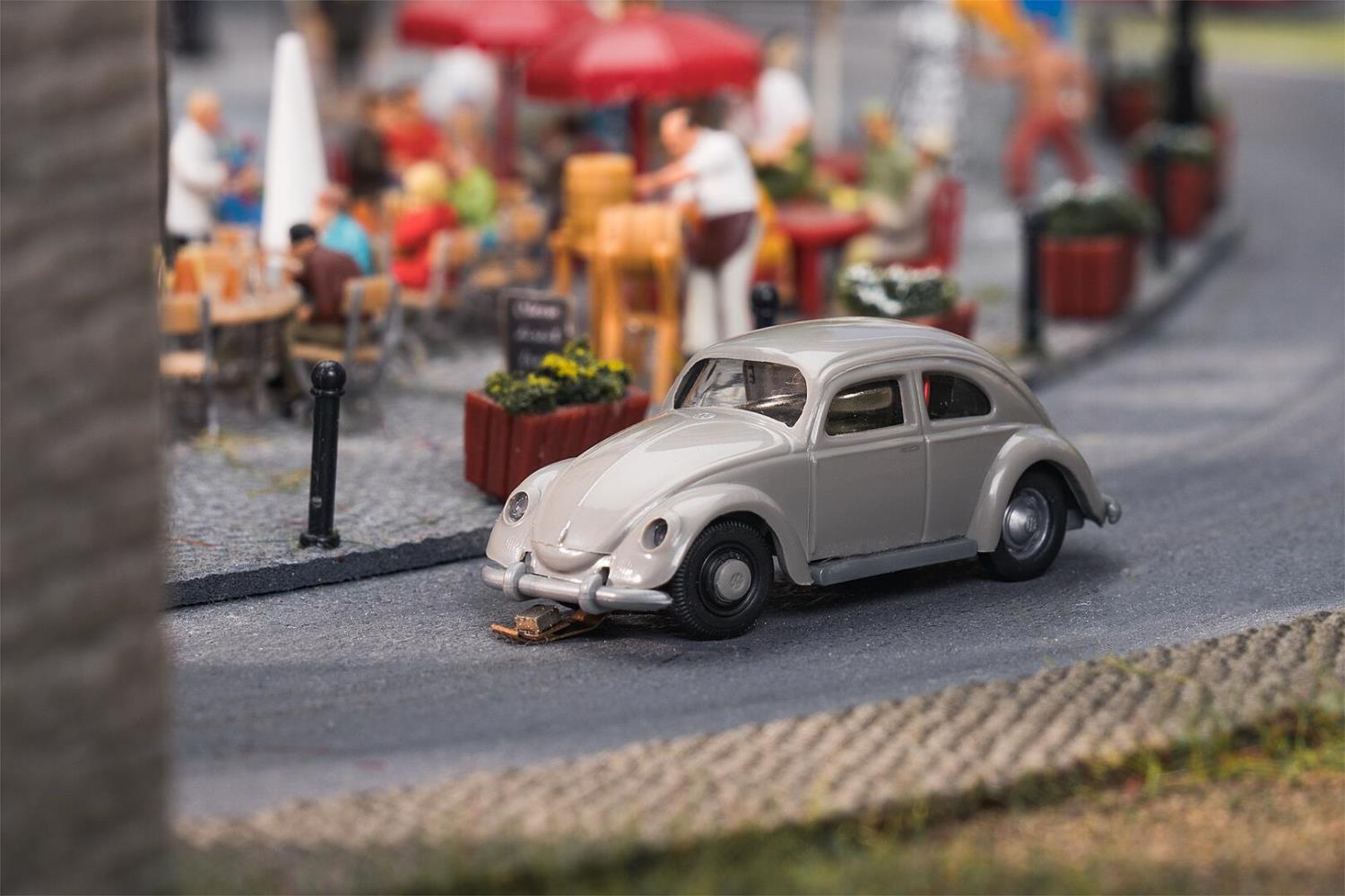Faller 161444 Car System VW Käfer grau 1:87 Spur H0 Neu OVP