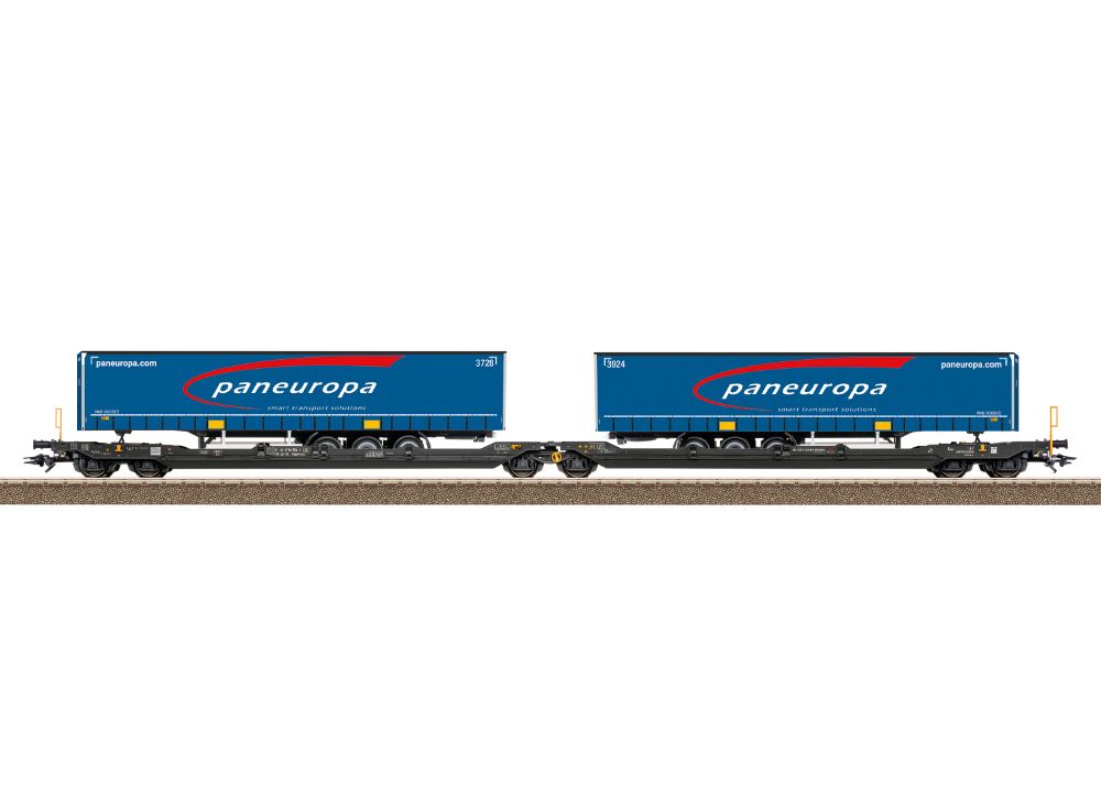 Trix 24476 Gelenk-Taschenwagen TXL Spur H0