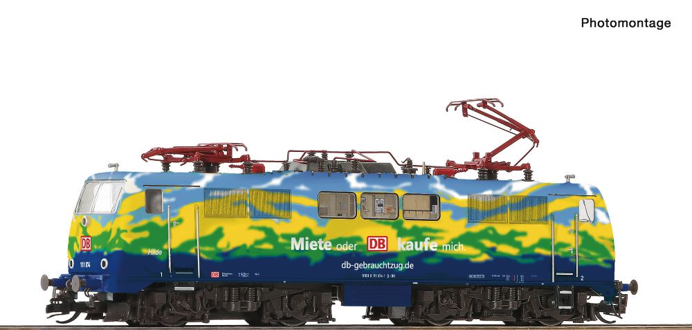 Roco 7580034 E-Lok BR 111 DB AG "Miete mich" DC Spur TT